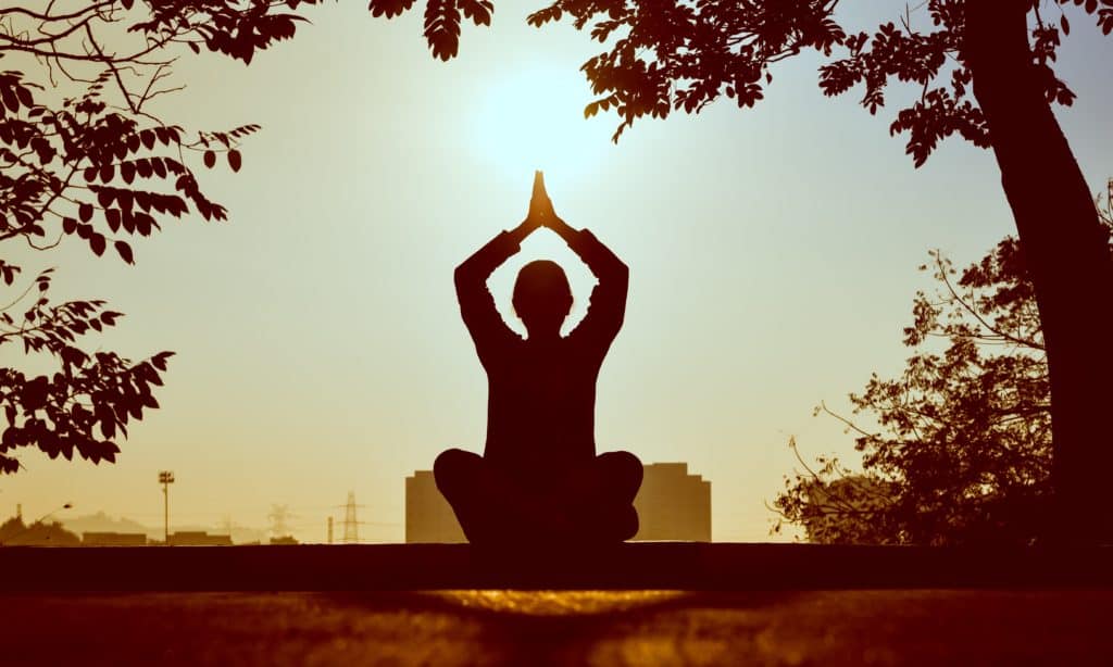 Mindful In May Community member practising meditation and mindfulness