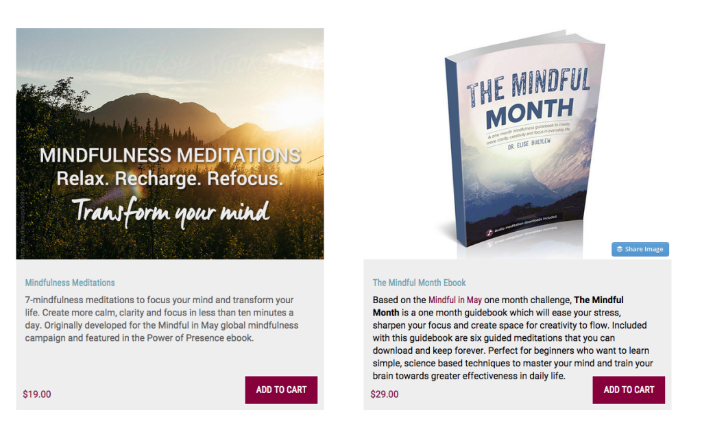 Mindful in May resources for meditation