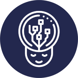 Mindful brain icon